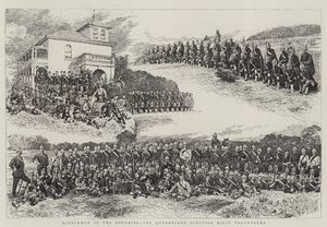 Scotchmen in the Colonies, Queensland Scottish Rifle Volunteers af Alfred Chantrey Corbould